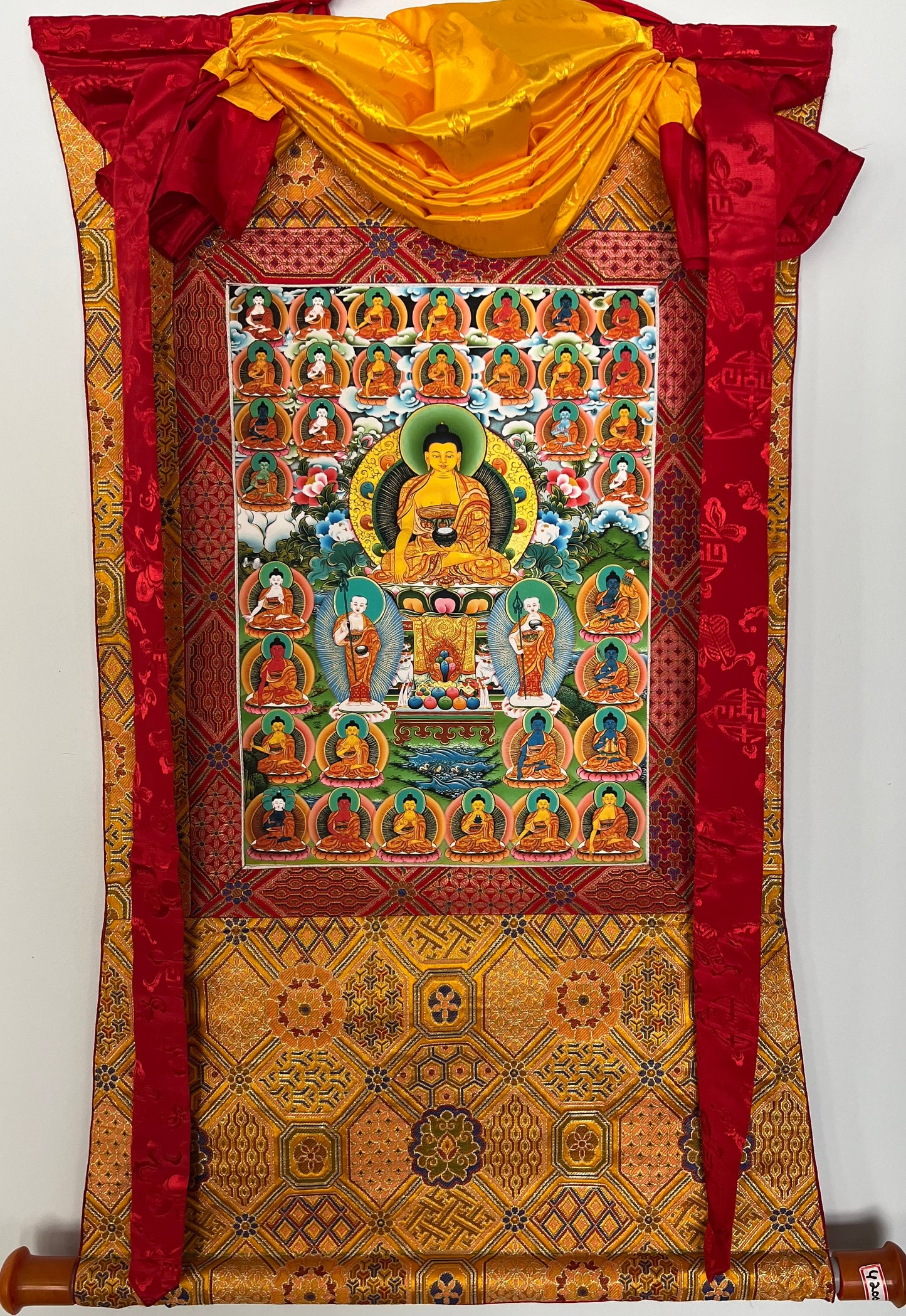 35 CONFESSIONAL BUDDHAS THANGKA