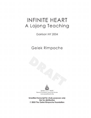Infinite Heart - A Lojong Teaching