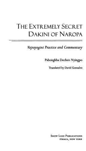 The Extremely Secret Dakini of Naropa