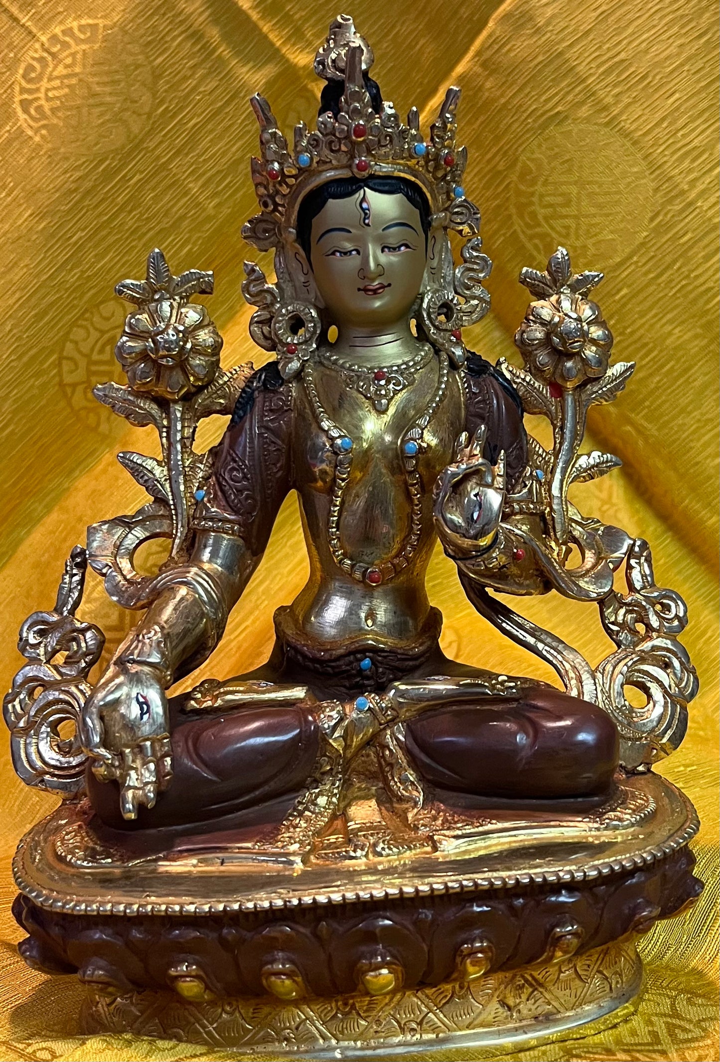 WHITE TARA STATUE 8"