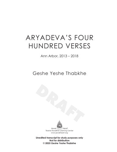 Aryadeva's 400 Verses