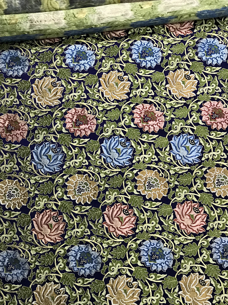 BADAL BLUE BROCADES per foot