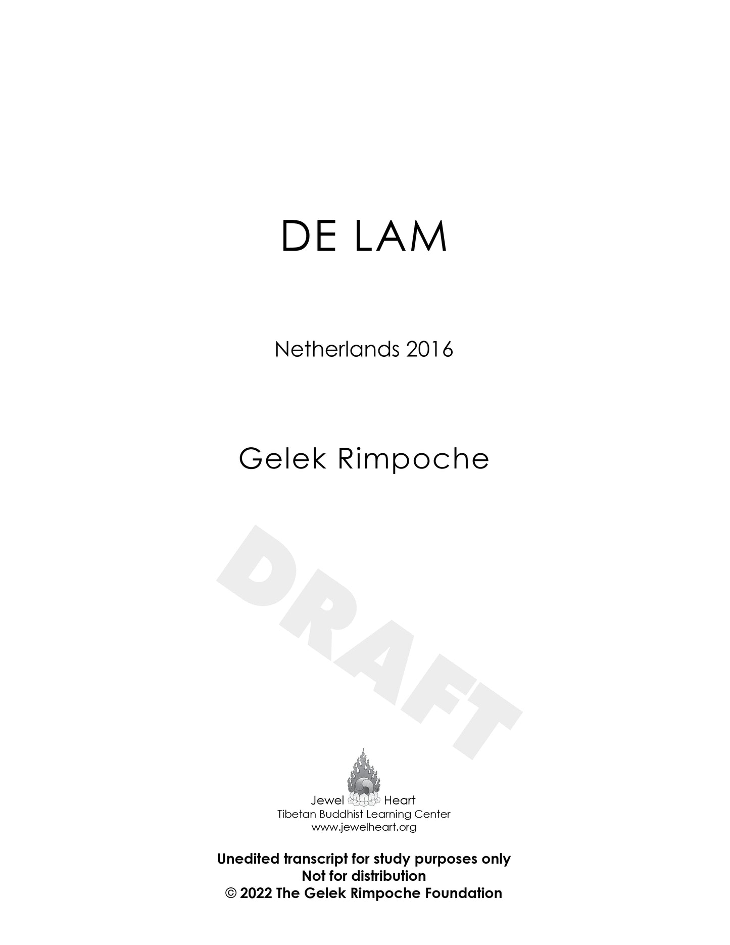 De Lam Netherlands 2016