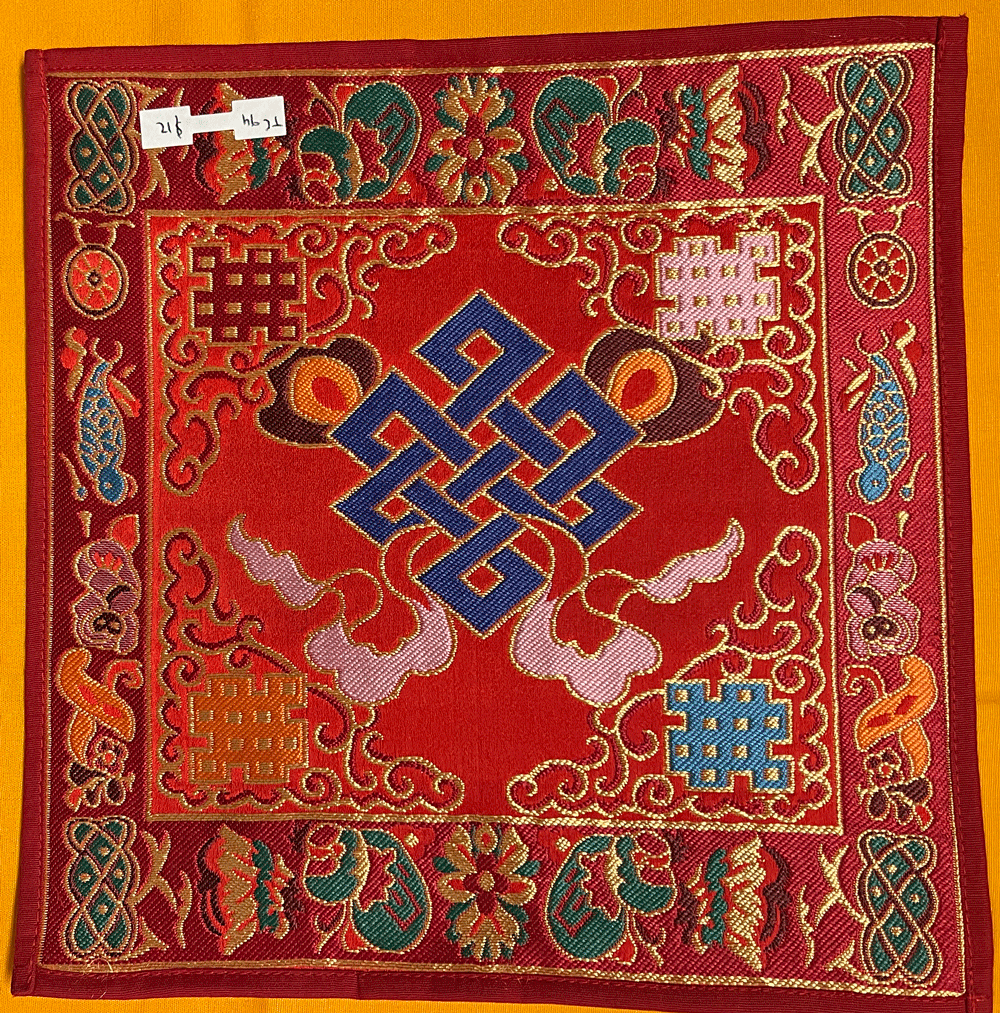 BROCADE BELL AND VAJRA MAT 4"X4"
