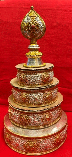 MANDALA BRASS W/ GOLD GILDING.