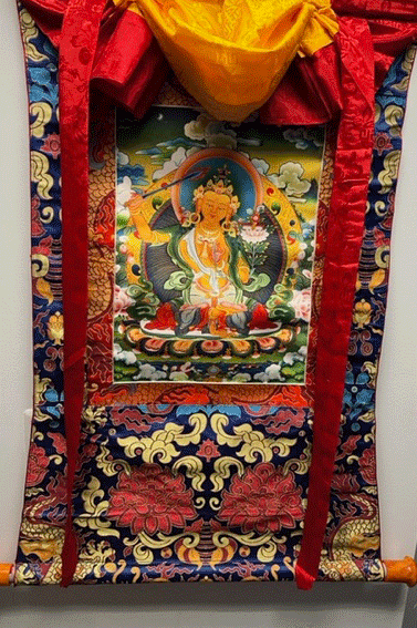 MANJUSHRI ART QUALITY PRINT THANGKA SMALL