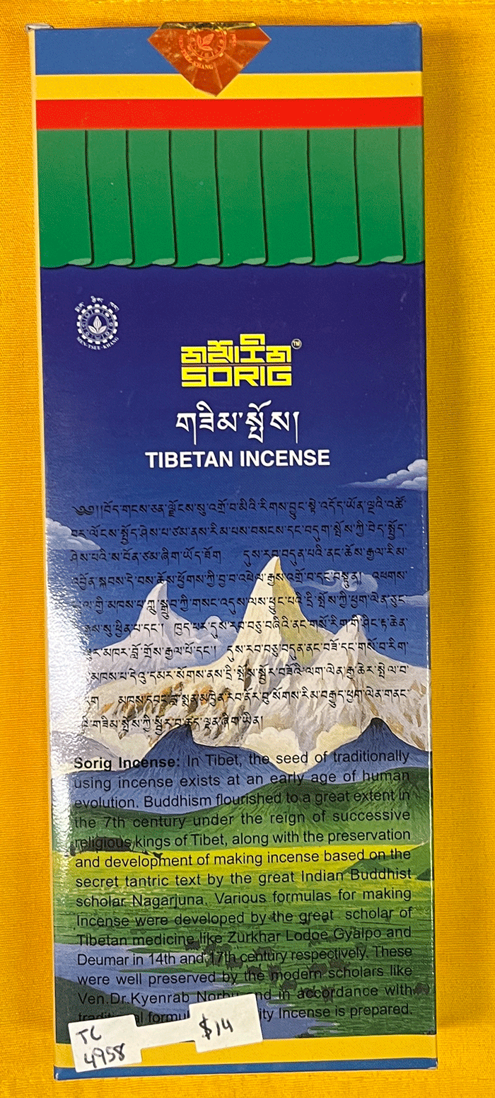 Sorig Healing Incense Medium and Large