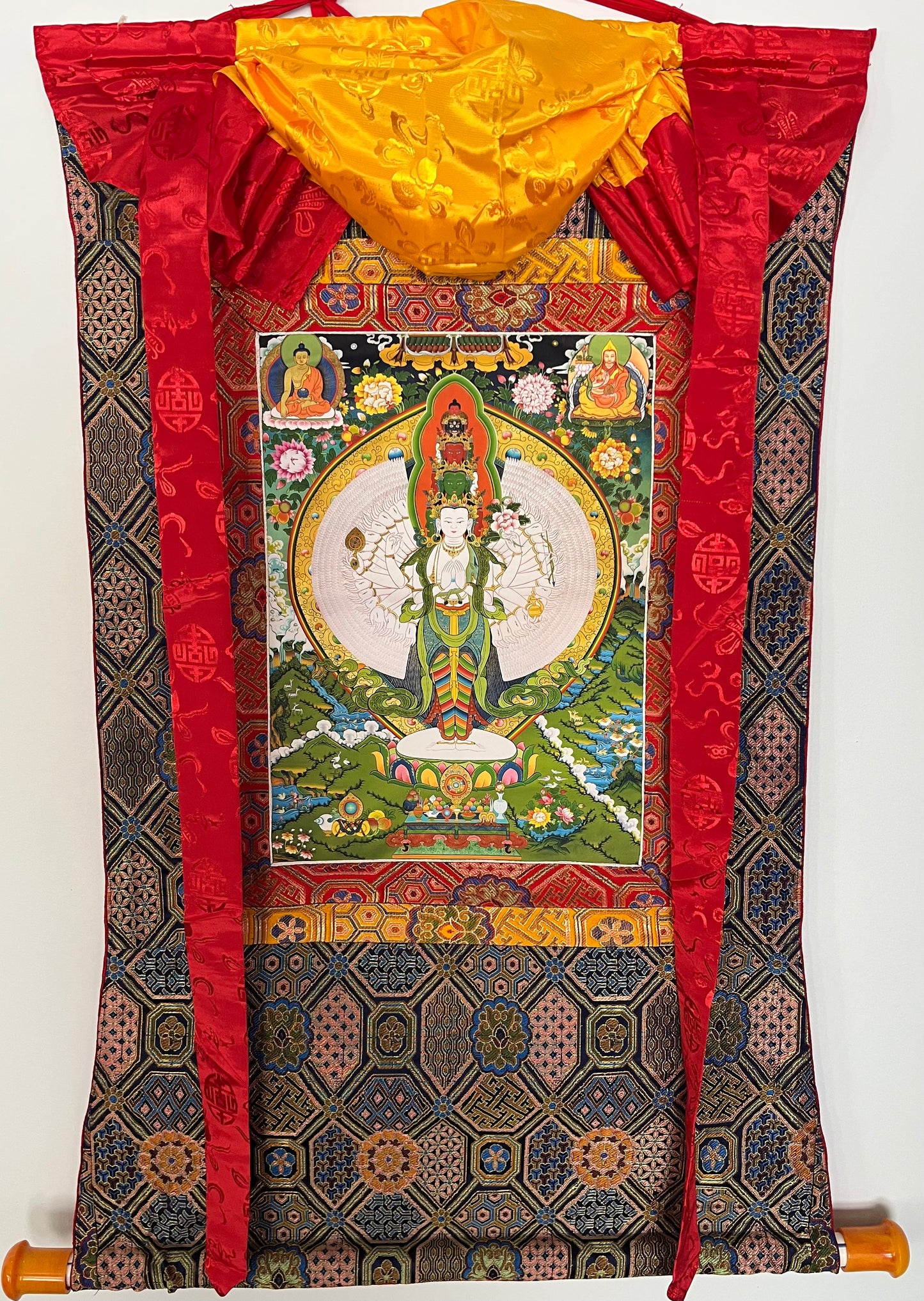 Thousand Armed Avalokiteshvara Art Print Thangka