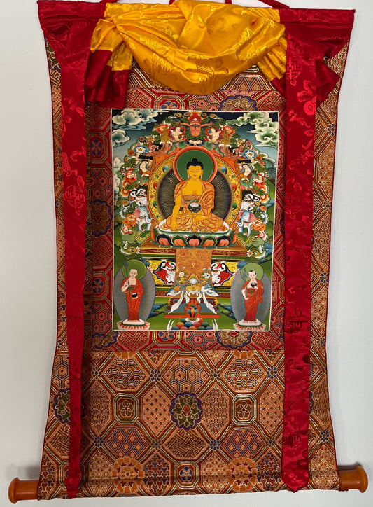 BUDDHA SHAKYAMUNI ART QUALITY PRINT THANGKA LARGE