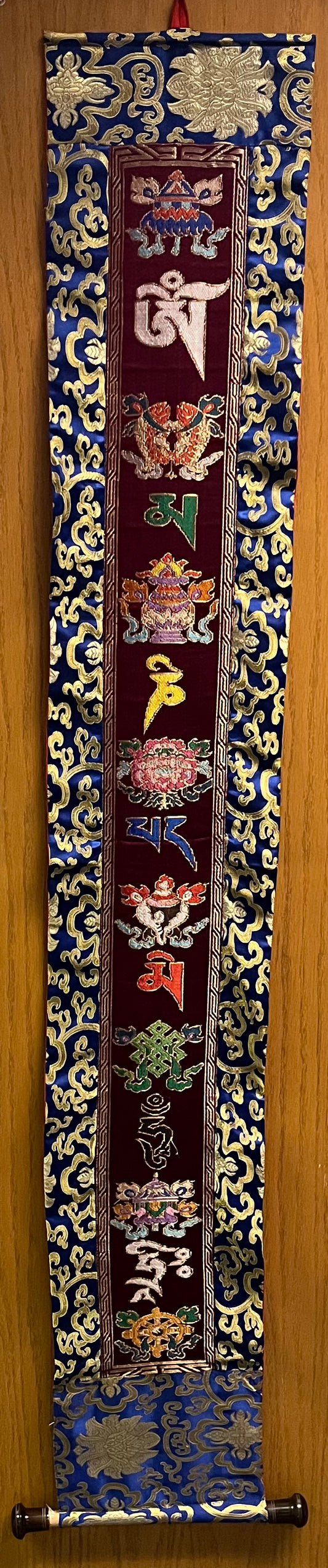 OM MANI MANTRA BANNER WALL HANGING