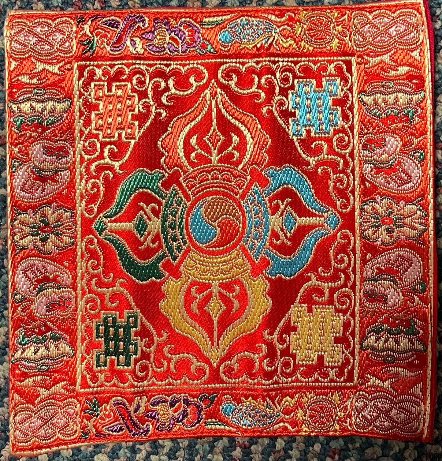 BROCADE BELL AND VAJRA MAT 4"4"