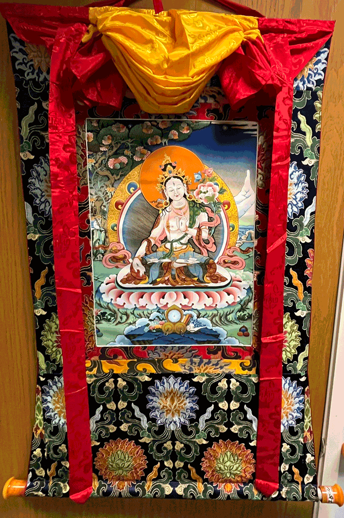 White Tara Thangka Large